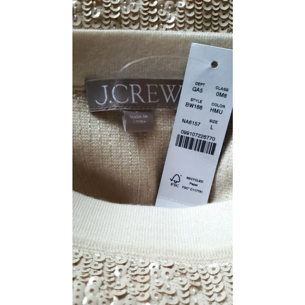J.Crew Collection sequin sweater slip skirt